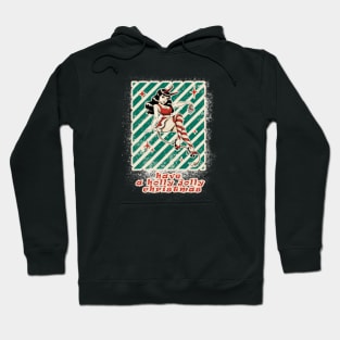 Xmas Y2K Pin Up Demon Girl Have a Holly Jolly Christmas Retro Hoodie